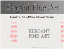 Tablet Screenshot of elegantfineart.com